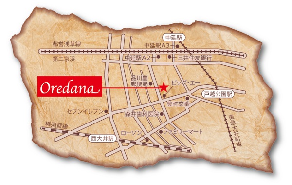 Oredana Map